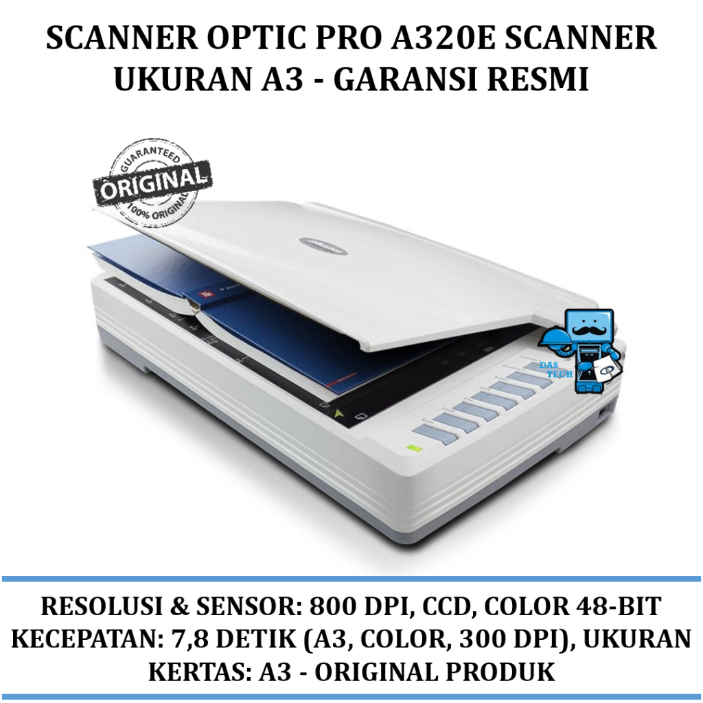Scanner Optic Pro A320E - Scanner Ukuran A3