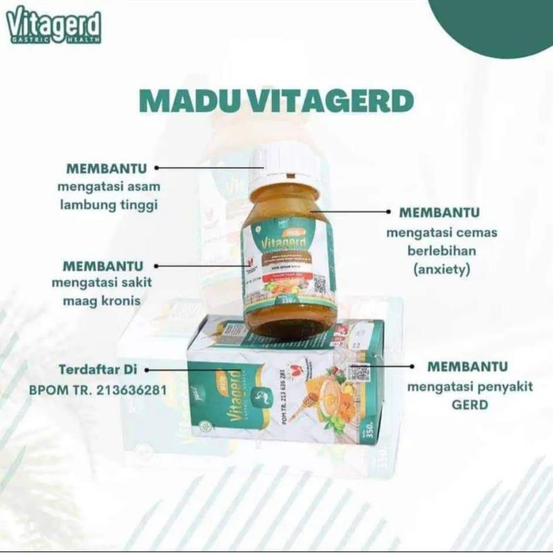 Vitagerd / madu herbal gerd & asam lambung