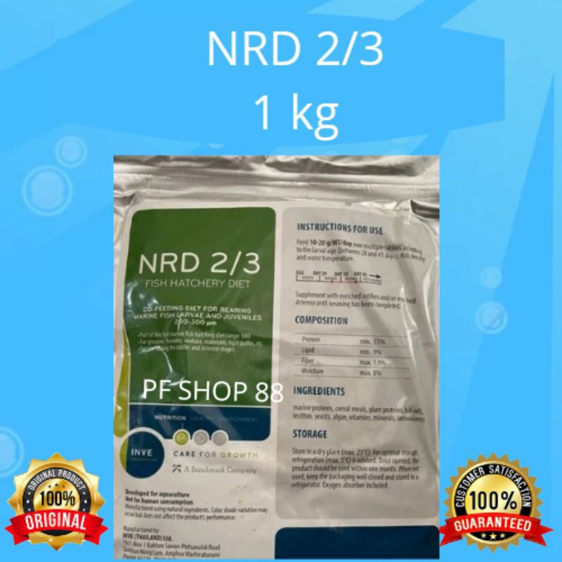 Pelet NRD 2/3 pelet burayak ikan 1 KG
