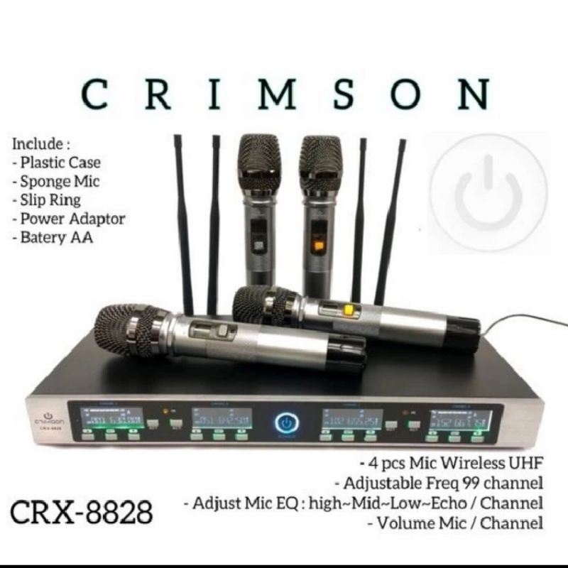 Mic wireless Crimson CRX 8828 Original Crimson CRX8828 4mic