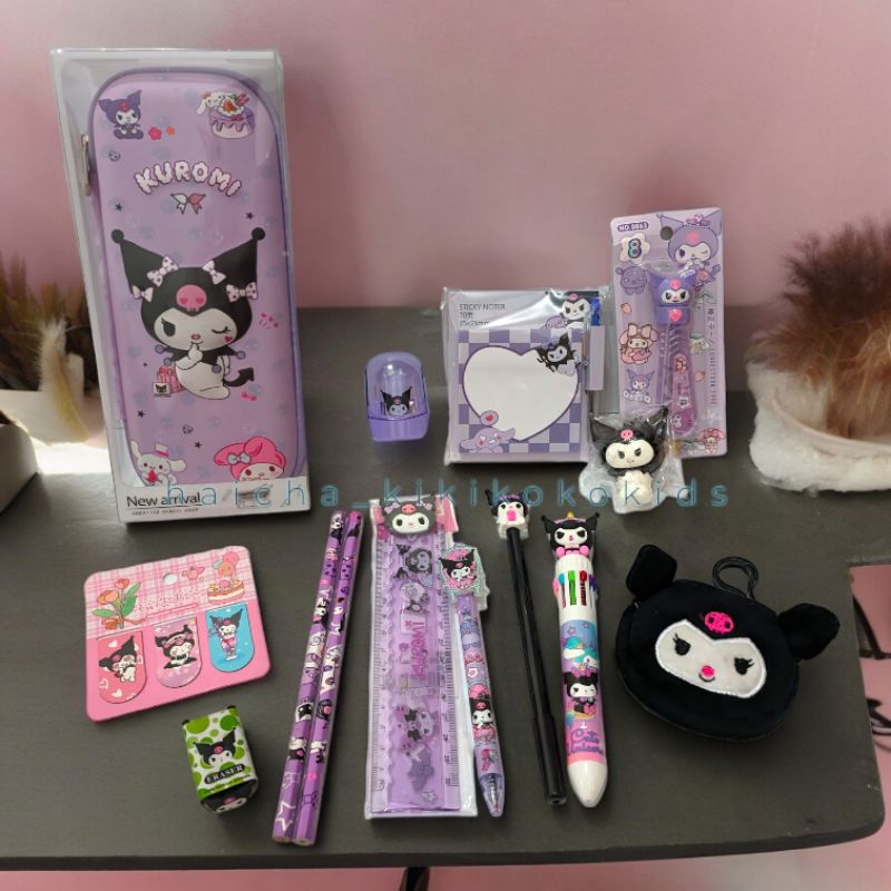 

Paket ATK SANRIO KUROMI/CINNAMOROLL/MYMELODY/POMPOMPURIN