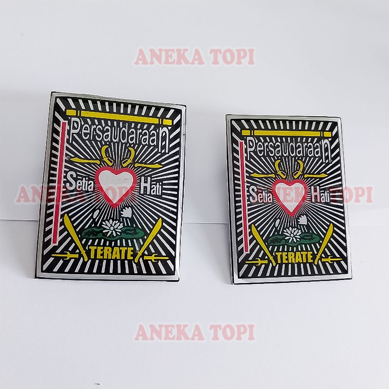 Pin Persaudaraan Setia Hati Terate PSHT Model Kotak Pin Bros Logo PSHT Kotak - Aneka Topi