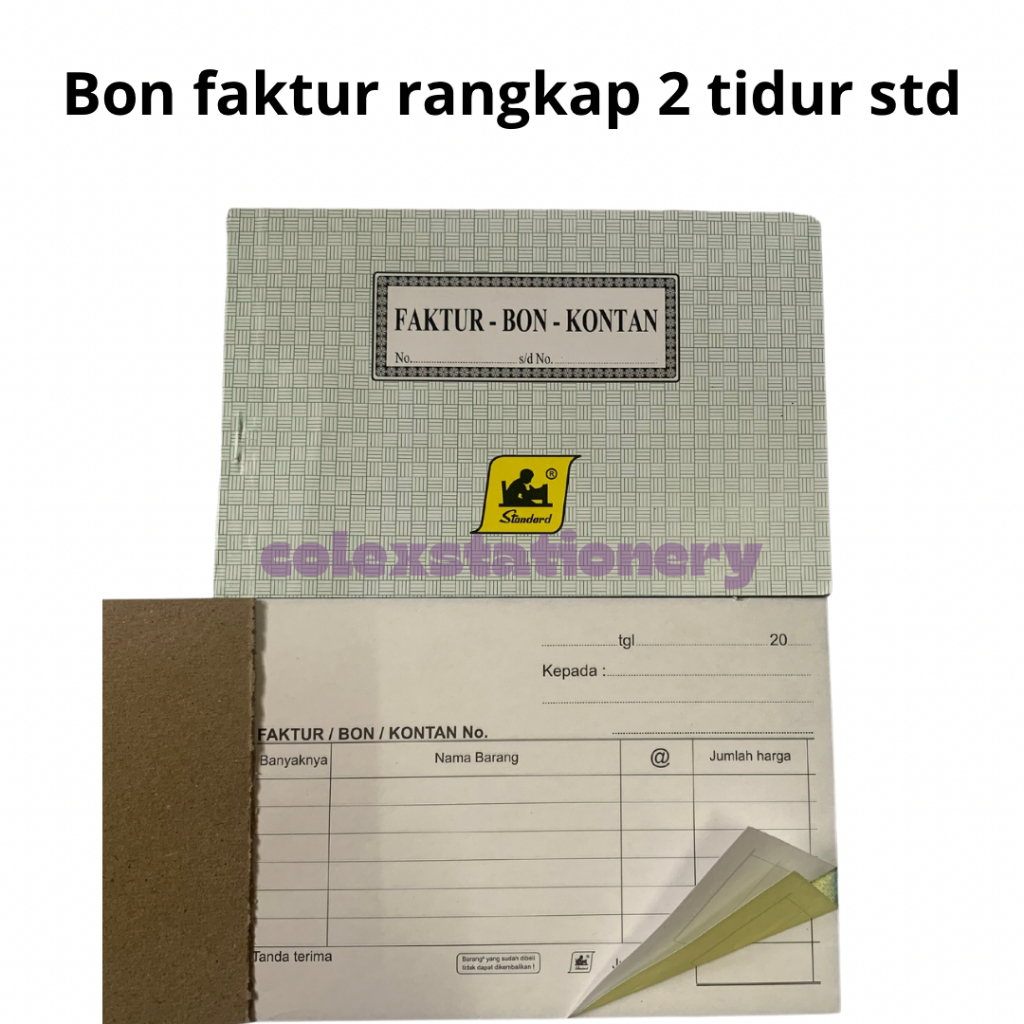 

Bon / Bon Faktur NCR Rangkap 2 Ply Tidur / Buku Nota Kontan Ukuran Kecil Isi 25 Lembar Standard