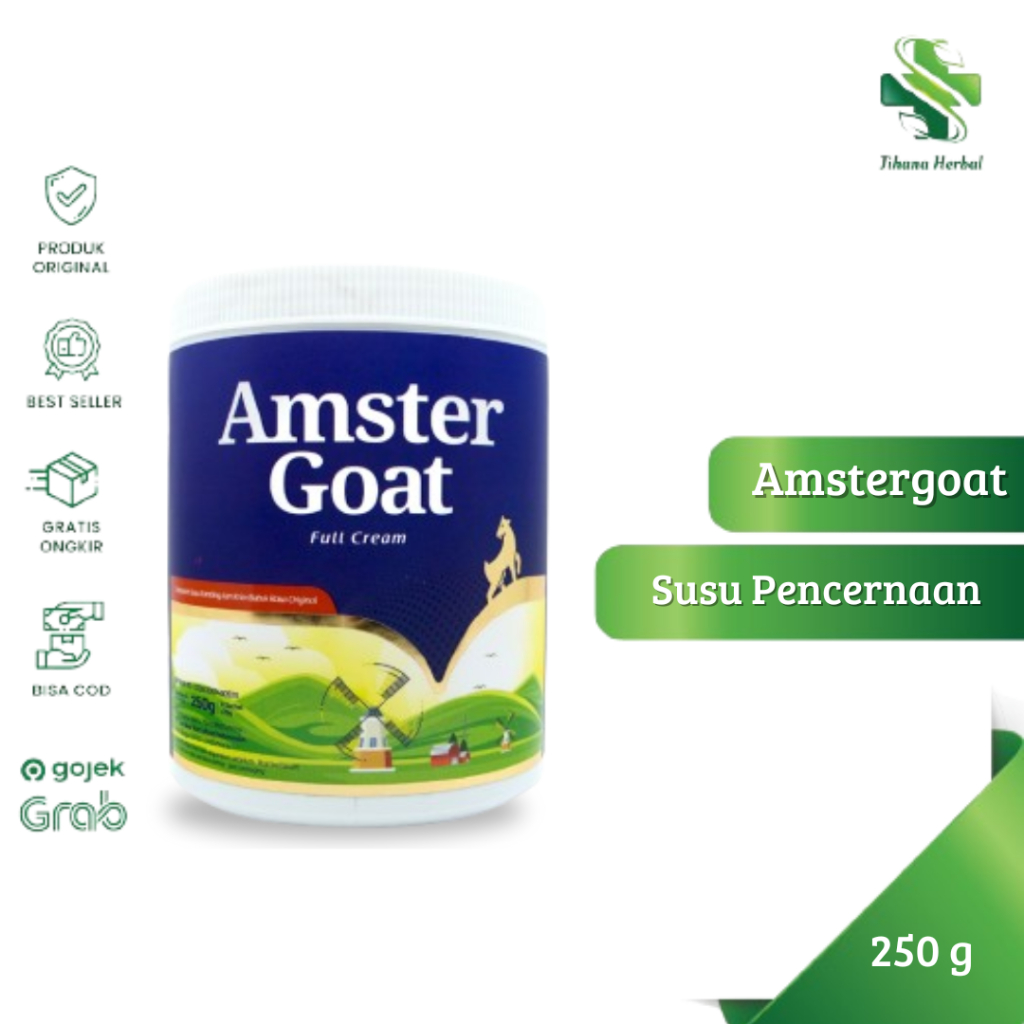 

AmsterGoat Susu Kambing Bubuk - Bantu Atasi Masalah Pencernaan, Gerd dan Maag 250g