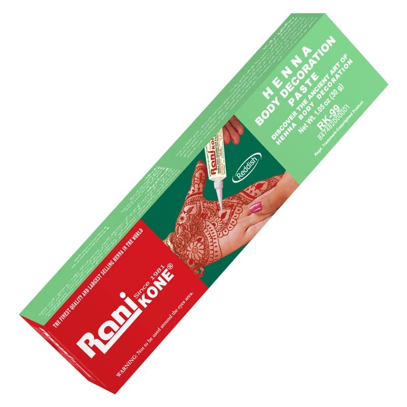 Henna Rani Kone Reddish | Hiasan Kuku Halal
