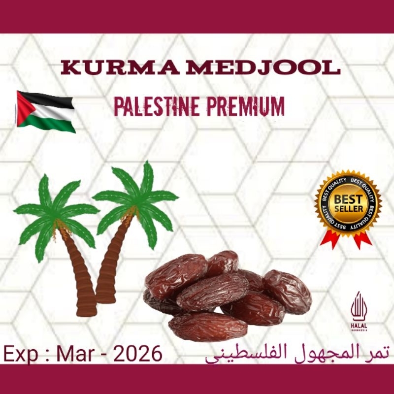 

Kurma Medjool Palestine Premium 250 Gram