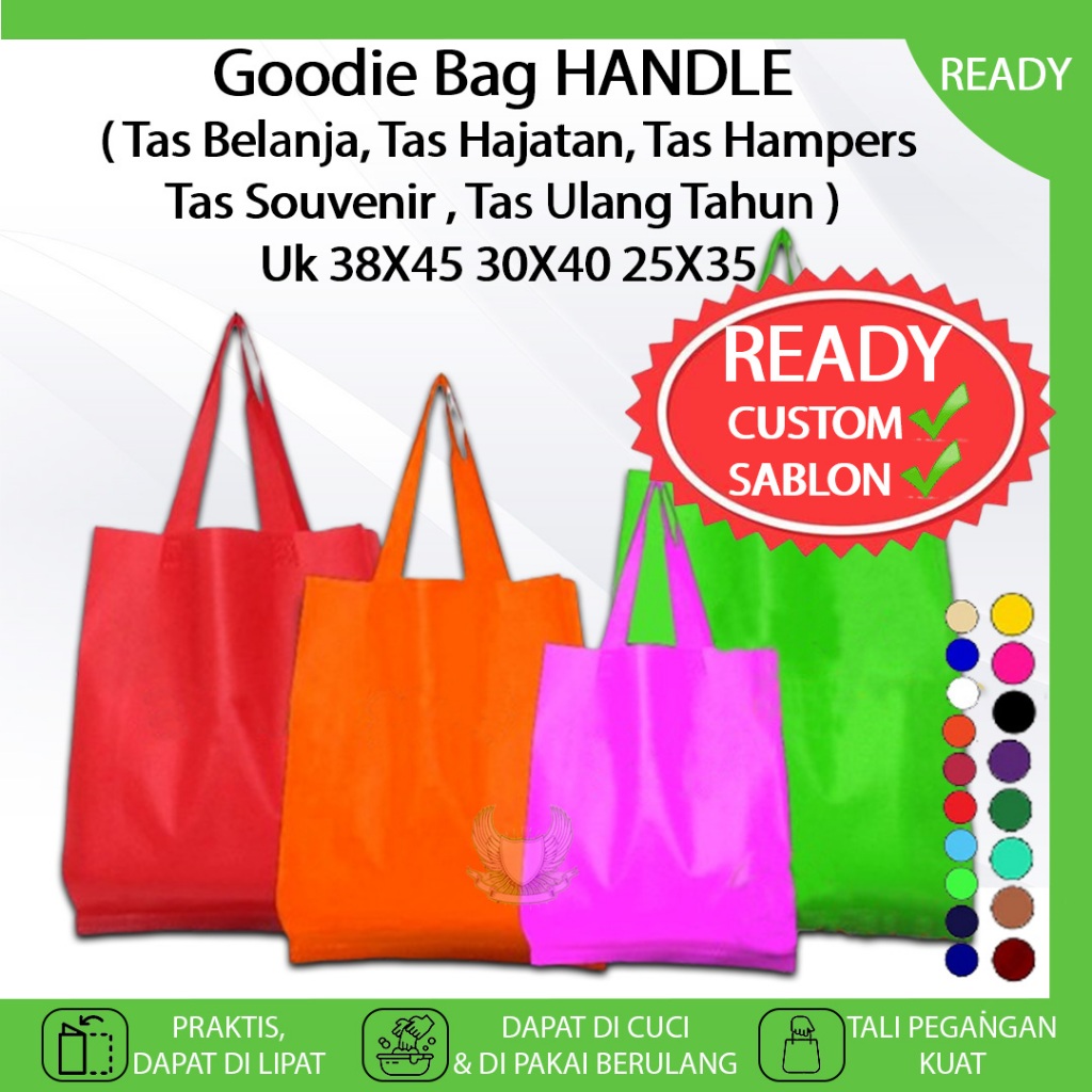 

Goodie Bag Tas Belanja Lipat HANDLE TOTEBAG 25X35 30X40 38X45 Kantong Souvenir Hampers Hajatan Pernikahan Ulang Tahun