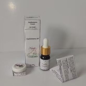 Xanthelasma Cream 5 gram dan Xanthelasma Oil 5ml - Paket Kecil Untuk Xanthelasma - Penghilang Lemak