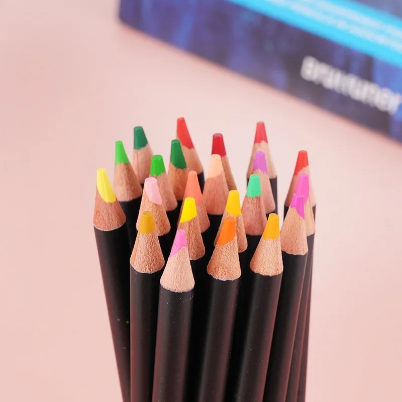

Brutfuner 72 / 120 / 180 Colors Professional Wood soft lead 3.8 mm Oil Colored Pencils Set For
