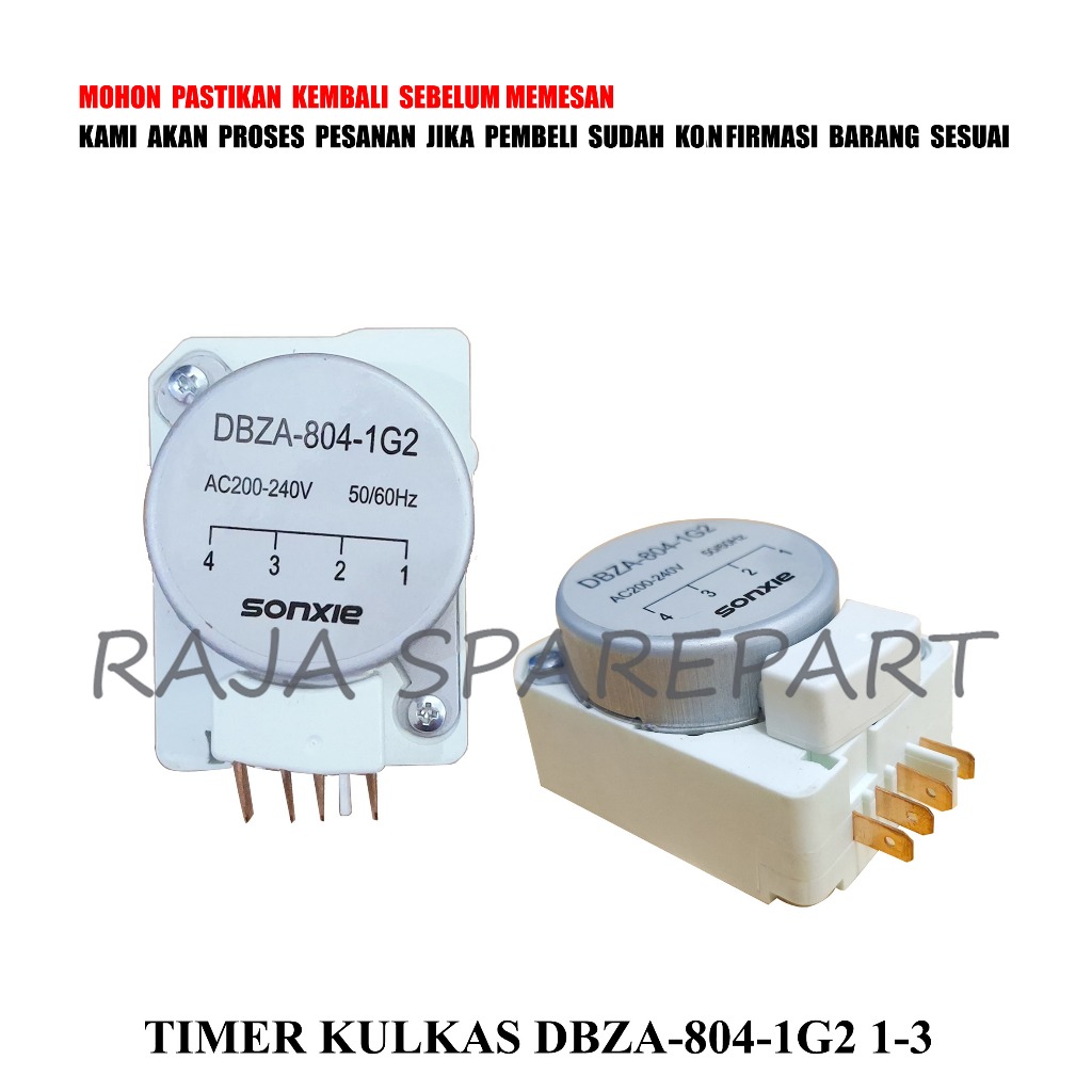 TT38 TIMER / DEFROST KULKAS / TIMER KULKAS DBZA-804-1G2 1-3
