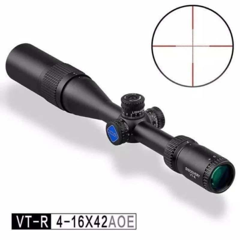Teleskop Discovery VTR 4-16x42 AOE Logo Biru Terbaru