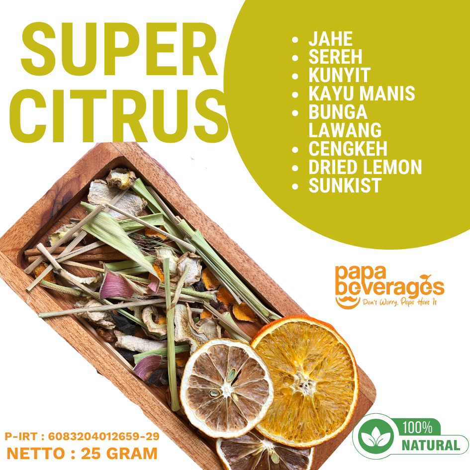 

-SUPER CITRUS- Teh Rempah Alami | Teh Rempah Alami | Teh Diet Herbal Alami.