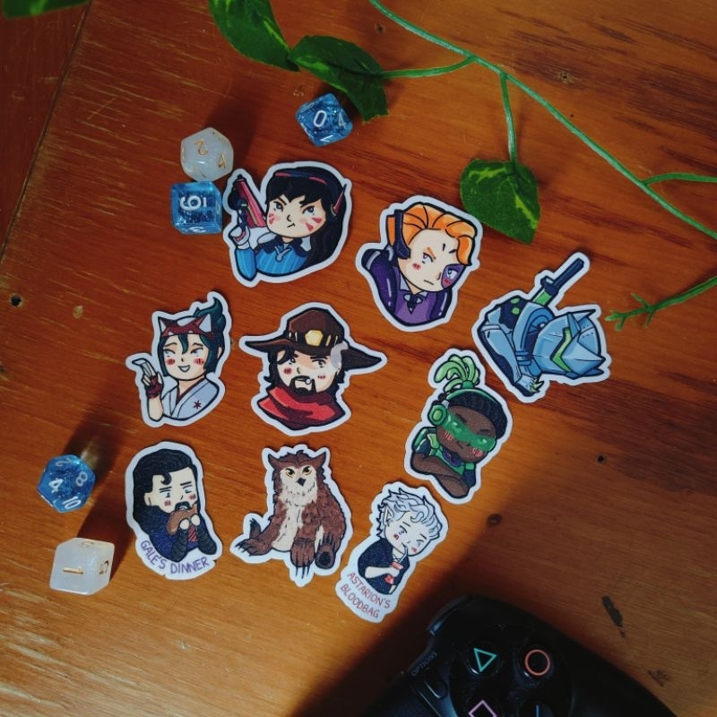 

Baldur's Gate 3 & Overwatch Stickers