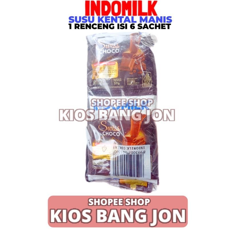 

Susu Kental Manis Cap Indomilk Coklat 1 Renceng Isi 6 Sachet 37 Gram