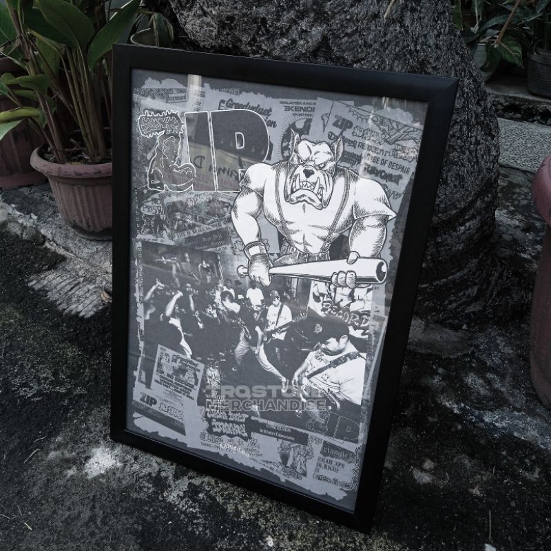 POSTER ZIP HC X LAWLESS JAKARTA BULLDOG. ZIP HARDCORE