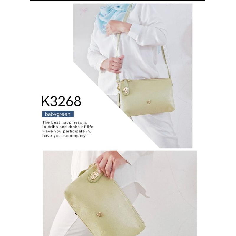 TAS PAPILLON K3268 SELEMPANG KULIT MEWAH BERKUALITAS
