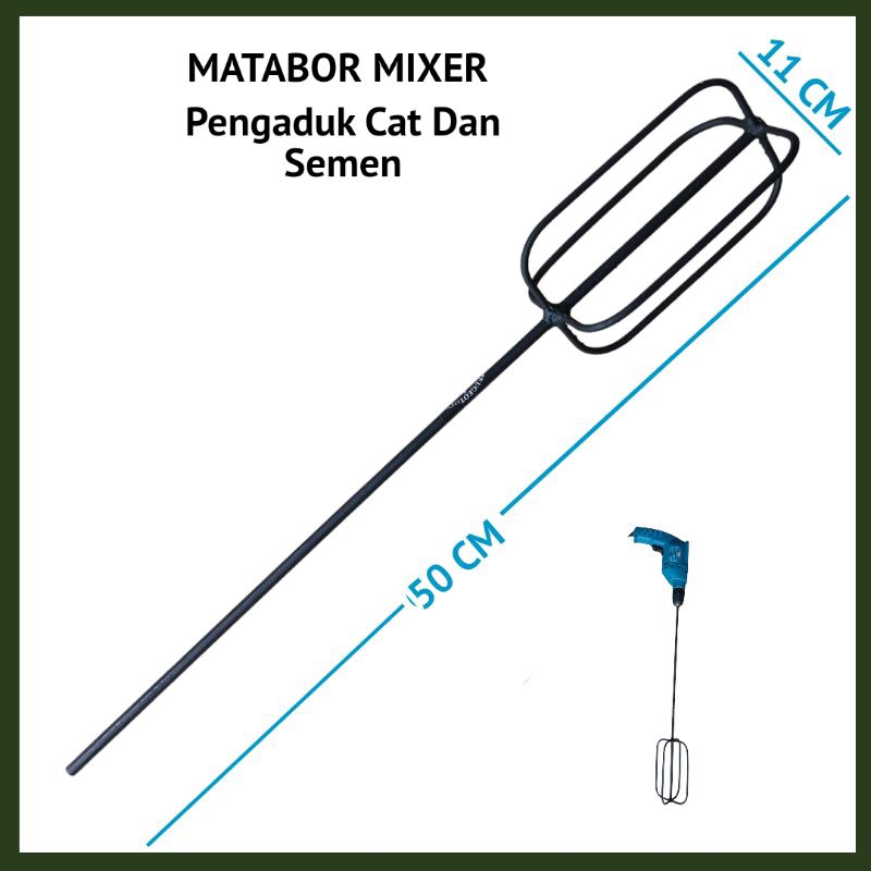 Mata Bor Mixer Pengaduk Cat , Semen Dan lainya Panjang 50 cm