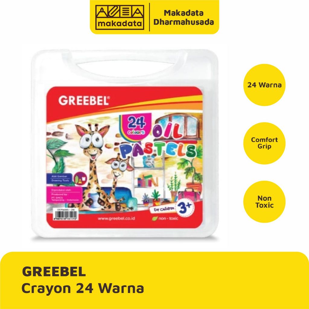 

CRAYON | KRAYON | OIL PASTEL GREEBEL ISI 24 WARNA