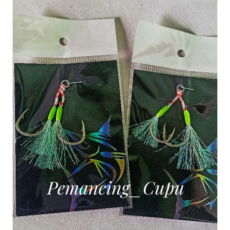 Assist Hook KATSUYA ISEAMA Untuk Metal Jig 40-80 Gram