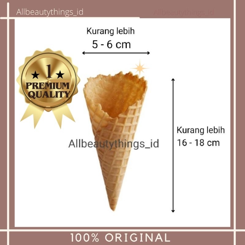 

Cone waffle ice cream PREMIUM kerupuk es krim