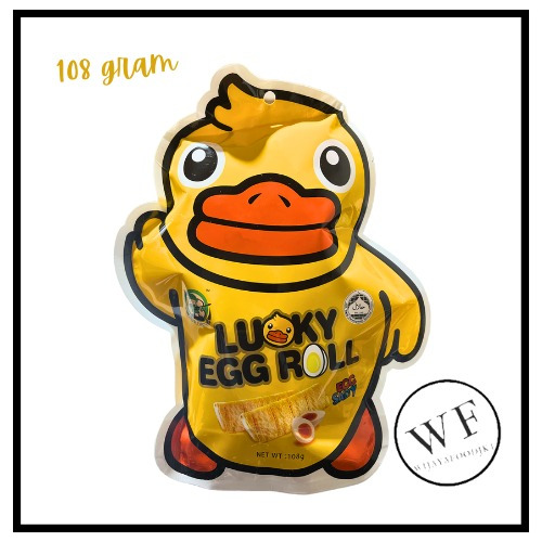 

Lucky Egg Roll / Robin salted egg yolk wafer roll / Huijia Wafer roll rasa telur 108g 11pcs