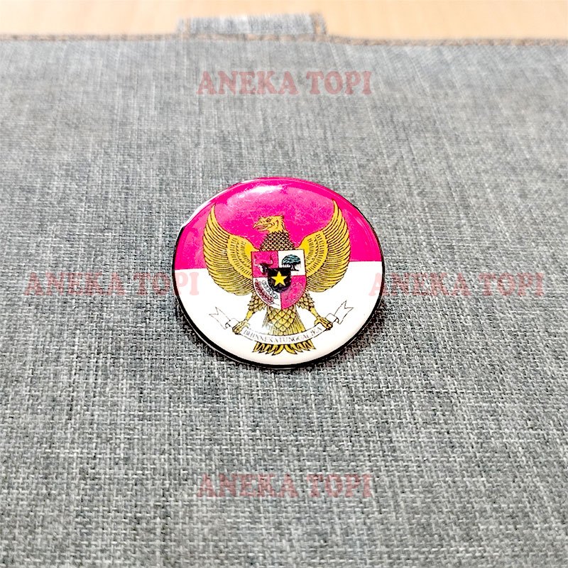 Pin Bulat Garuda Merah Putih Pin Bros Garuda Paskibra - Aneka Topi