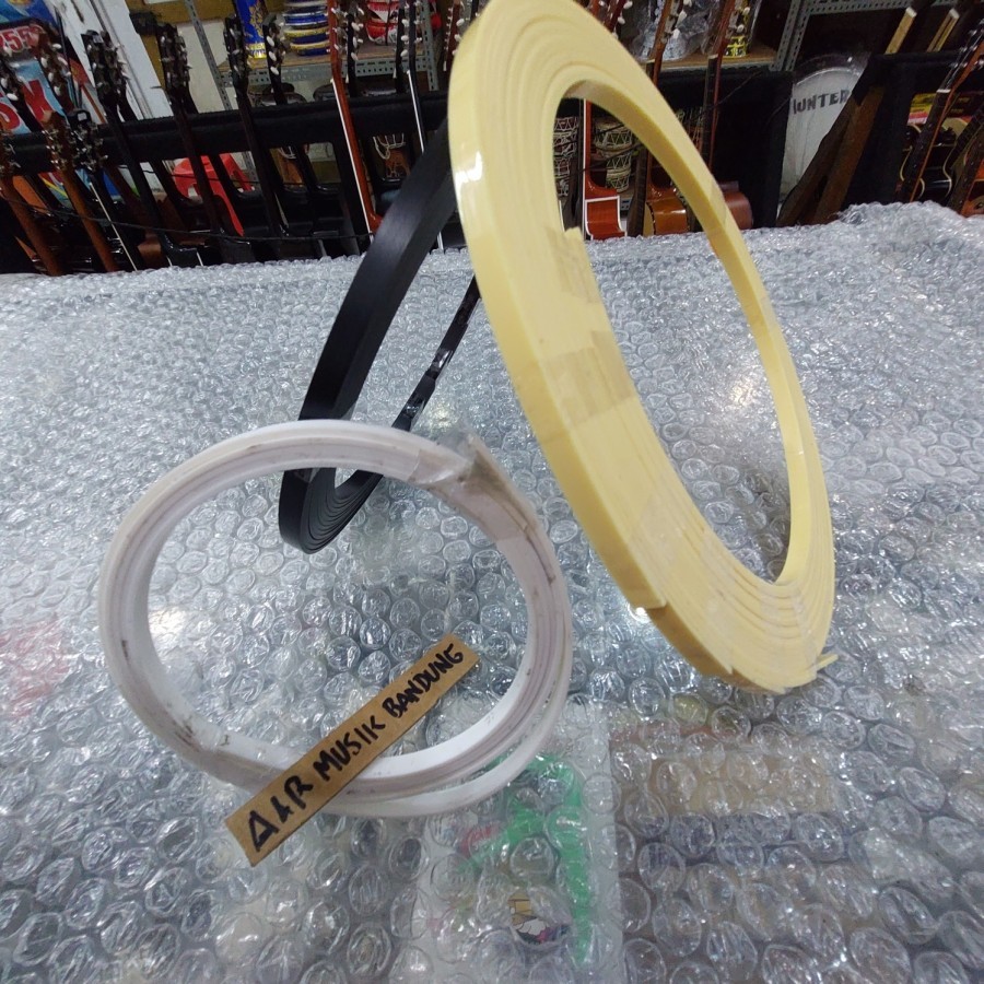 List Gitar / Lis Gitar / Binding Gitar / Strip Gitar Ivory Hitam Putih