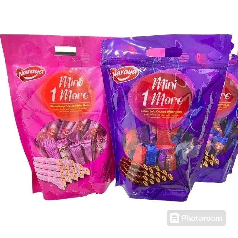 

NARAYA mini 1 more wafer strawberry/chocolate 300gr tp