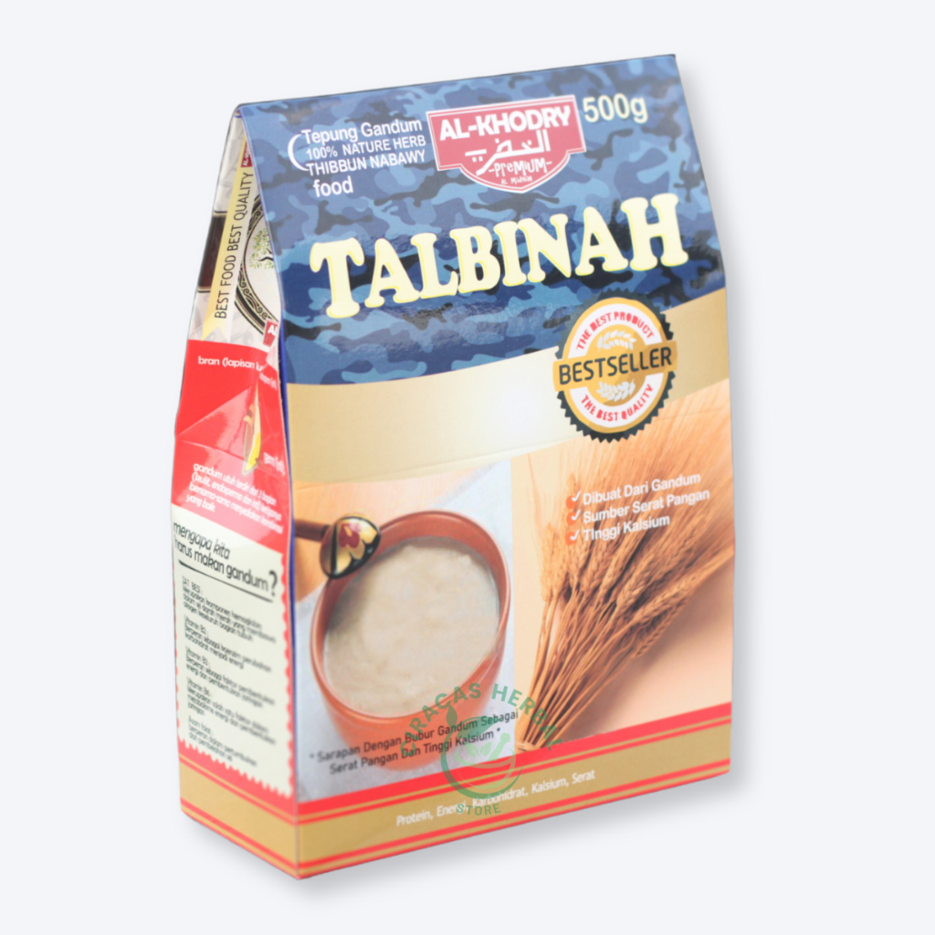 

Talbinah Tepung Gandum Nabawy 500 gram Asli Obat Maag Lambung