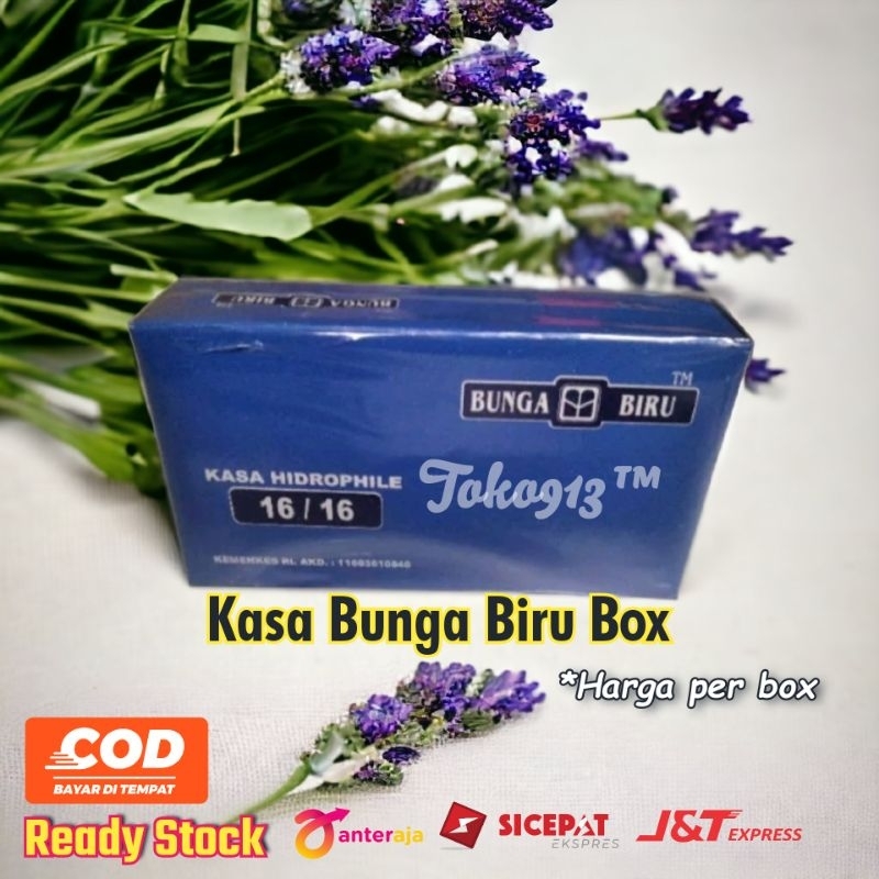 kasa bunga biru / kasa steril bunga biru