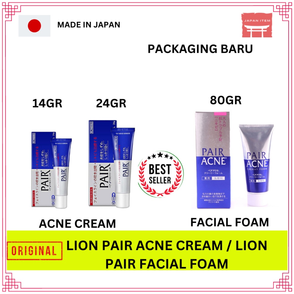 KODE M32T Lion pair acne 14 24 gram 6 tablet facial foam obat jerawat original Japan