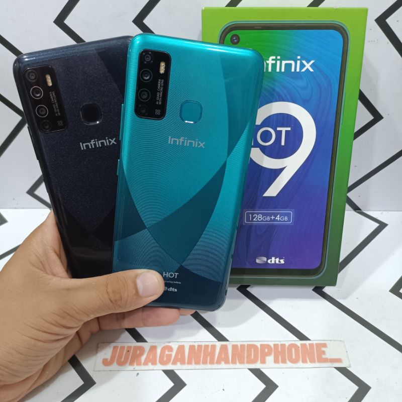Infinix Hot 9 Ram 4GB Internal 128GB 4/128GB Hp Second Seken Bekas Fullset