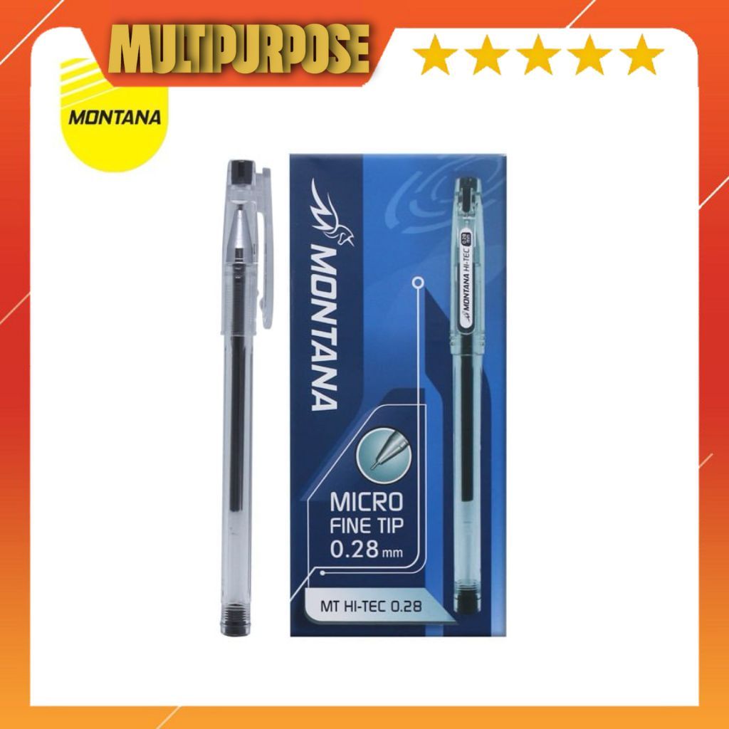 

MONTANA GEL PEN / BALLPOINT GEL HI-TEC 0.28MM / PULPEN MURAH