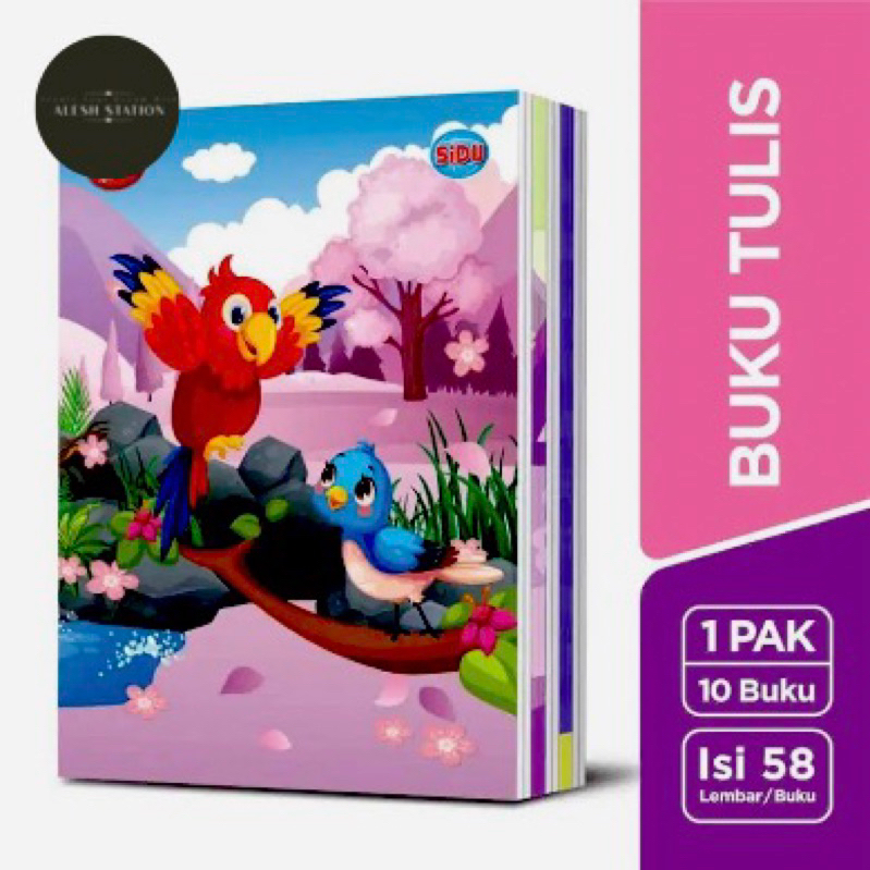 

Buku Tulis SIDU / SINAR DUNIA isi 58 lembar 1 Pack isi 10 Buku