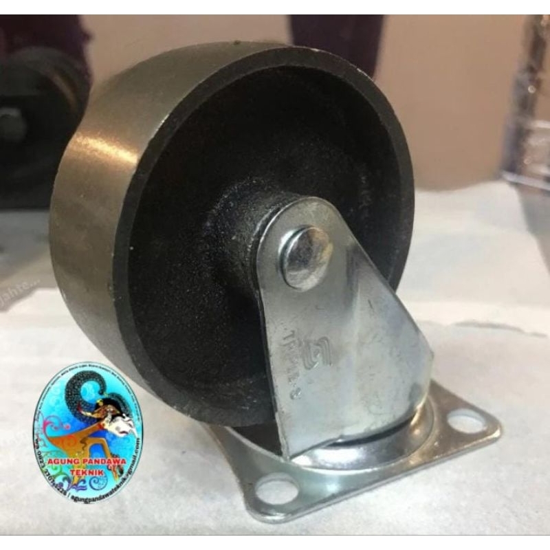 RODA Besi 3 inch Hidup/muter