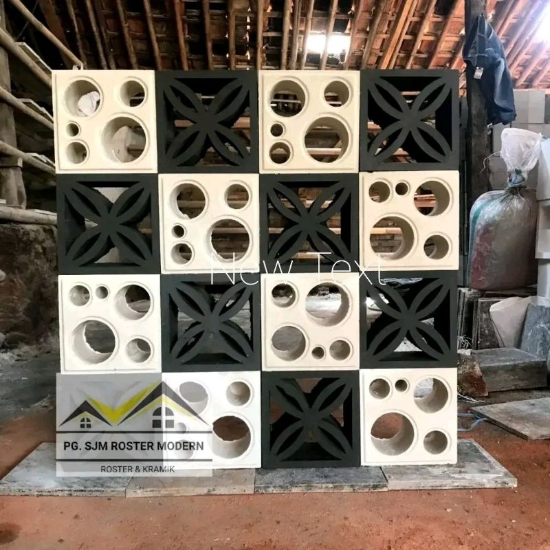 Loster beton minimalis roster beton pagar rumah ventilasi udara