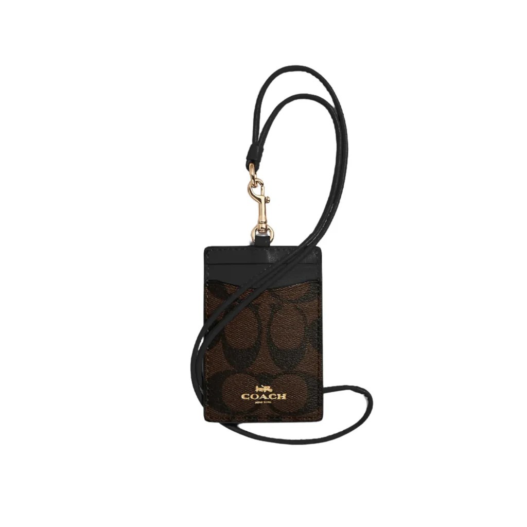 

Coach ID Lanyard In Signature PVC Brown/Black