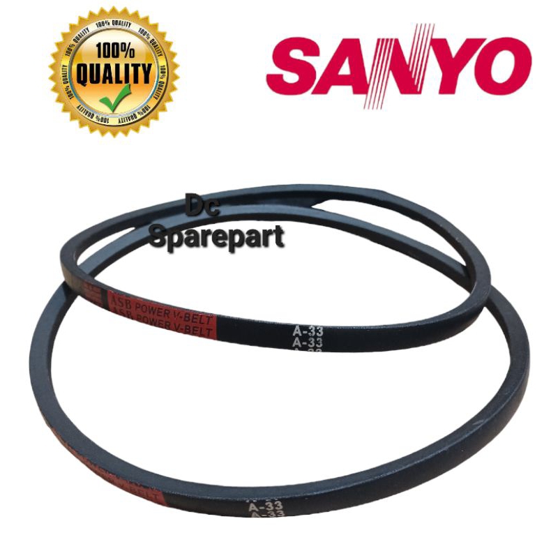 Fanbelt Fanblet mesin cuci sanyo Aqua A-33/ A-820 E