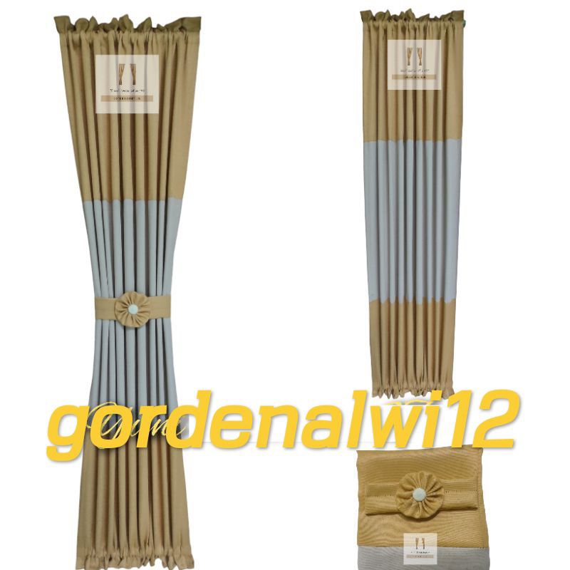 RB2 Gorden kupu kupu tebal jendela minimalis kombinasi tebal blackout