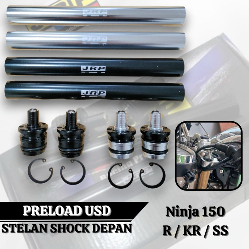 Stelan Shock Depan Preload Shock Depan Ninja R SS Preload USD JRP Racing Ninja R Ninja SS
