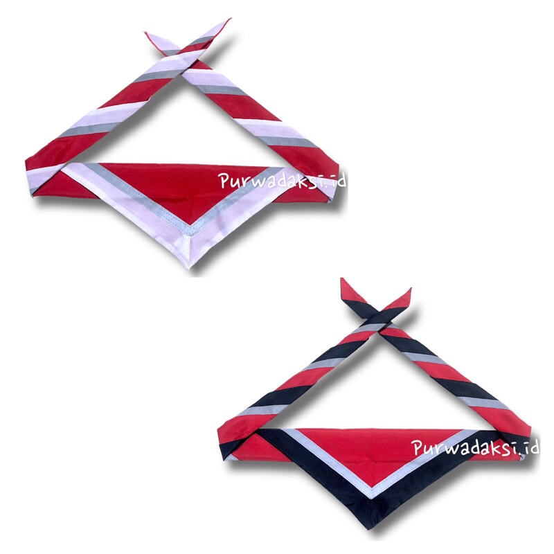 Scraf Pramuka Menyala Bahan Katun Jumping merah  Scraft scout Skraf Grosir Termurah Scarf nyala
