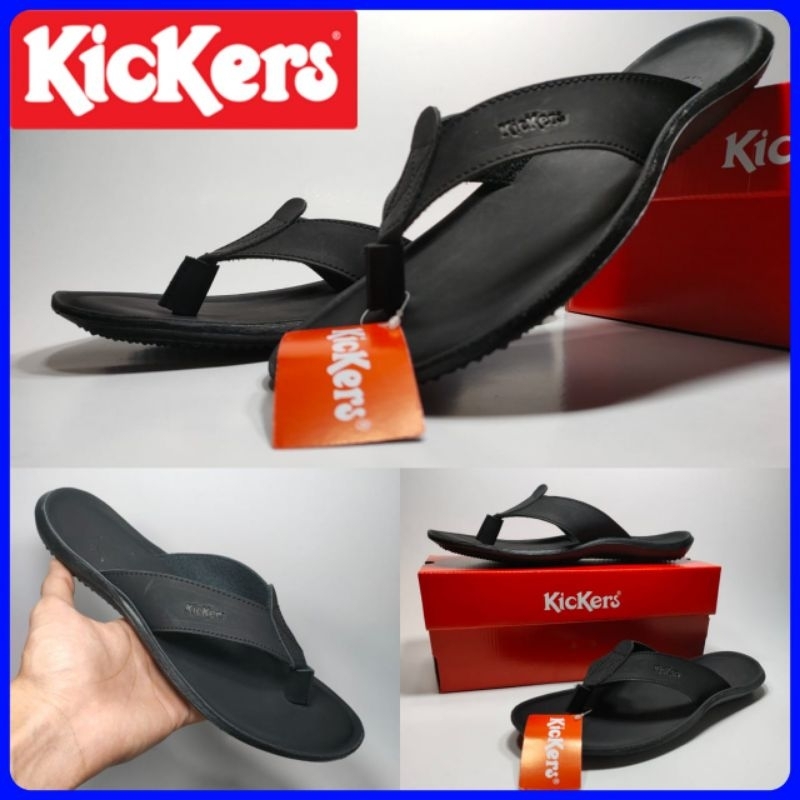 Sandal Kickers pria - sandal jepit kickers kulit - sandal pria kickers