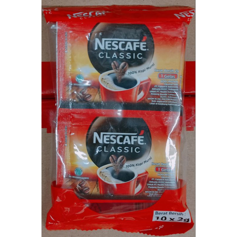 

Nescafe clasic kopi instan isi 10x2gr