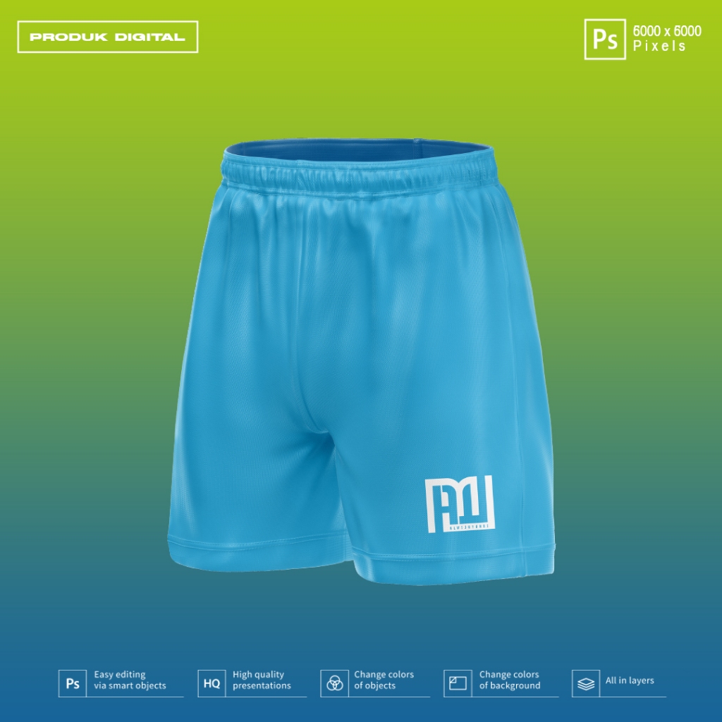 MOCKUP CELANA PENDEK SPORT