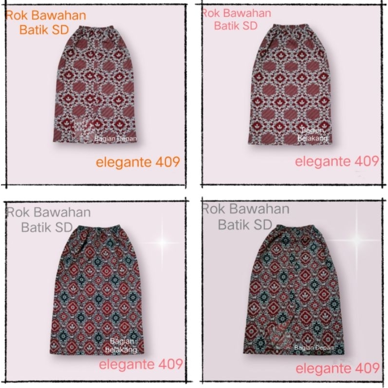 ROK SERAGAM BAWAHAN BATIK NASIONAL ANAK SD