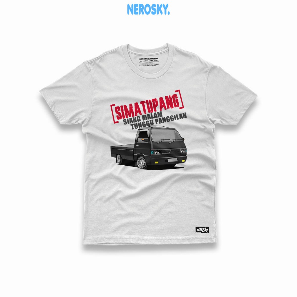 KAOS MOBIL L300 MITSUBISHI | KAOS L300 PICK UP | KAOS PRIA  T-SHIRT 24S PREMIUM COTTON COMBED TIPE 4