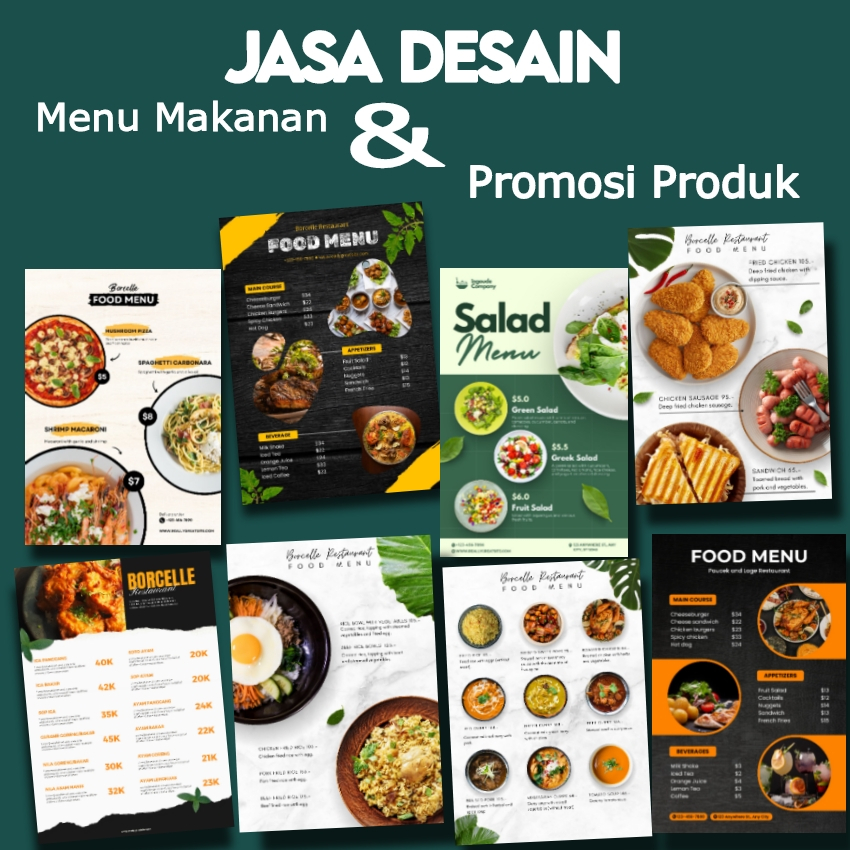 Jasa Desain Menu | Daftar Menu | Desain Menu Makanan | Desain Menu Minuman | Desain Menu Snack | Des