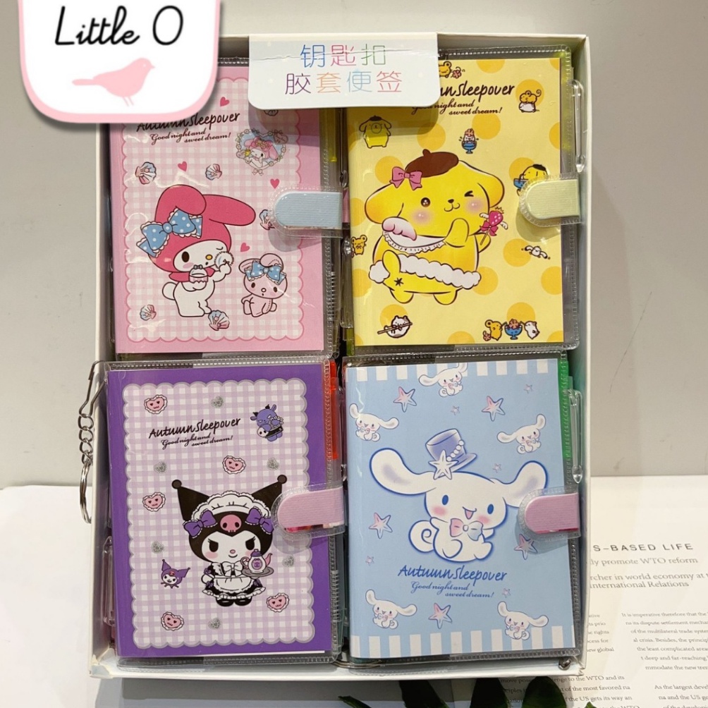 

LANGSUNG BELI GAN BUKU NOTES MINI KARAKTER SANRIO FREE PEN FULL COLOR Stationery Sanrio Pen