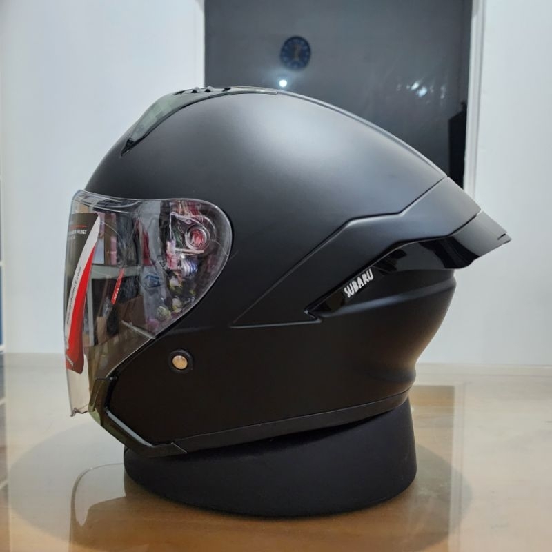 Helm DYR Subaru Solid Black Doff