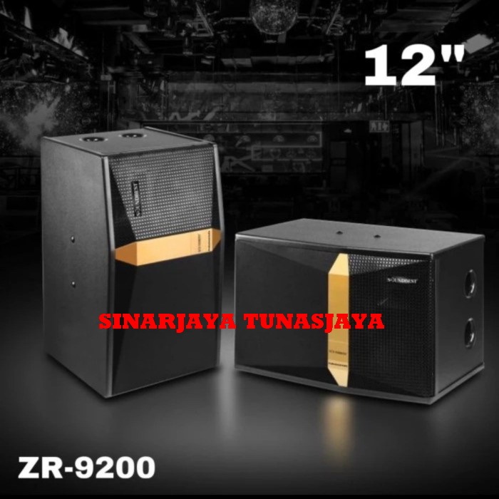 speaker pasif soundbest zr 9200 / zr9200 3 way full range 12 inch harga sepasang